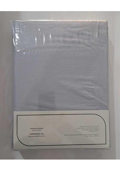Çarşaf Fitted Yastıklı Ranforce 160 200 Sılver Colourıst