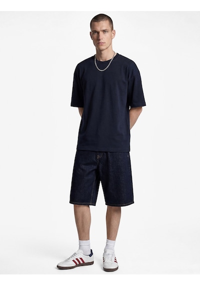 Koton Pamuklu Bol Normal Bel Cepli Baggy Jean Şort Raw 6sam40401nd 63x