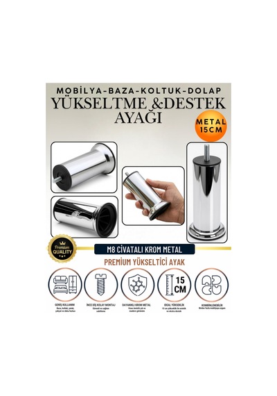 4 Adet 15 Cm M8 Vidalı Metal Krom Ayak Mobilya Ayağı Baza Ayağı Kanepe Ayağı Koltuk Ayağı Yatak Ayağı Yükseltme Ayağı Dolap Ayak Sehpa Sandık Ayakları Değişim Destek Ayağı Yükseltici Aparat Şifonyer Krom Krom 4 Adet 15 Cm M8 Vidalı Metal Krom Ayak Mobilya Ayağı Baza Ayağı Kanepe Ayağı Koltuk Ayağı Yatak Ayağı Yükseltme Ayağı Dolap Ayak Sehpa Sandık Ayakları Değişim Destek Ayağı Yükseltici Aparat Şifonyer Krom Krom