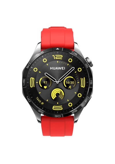 Huawei Gt4 22mm Uyumlu Tbc- Krd-95 Silikon Kordon-beyaz