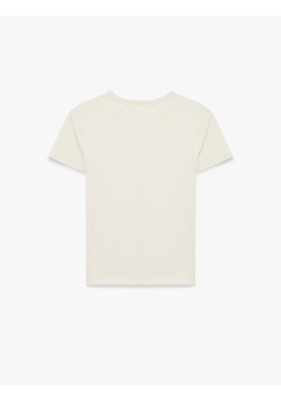 Koton Pamuklu Slim Fit Kısa Kollu Bisiklet Yaka Basic Tişört Ekru 6sak50267ek Ekru Koton Pamuklu Slim Fit Kısa Kollu Bisiklet Yaka Basic Tişört Ekru 6sak50267ek Ekru