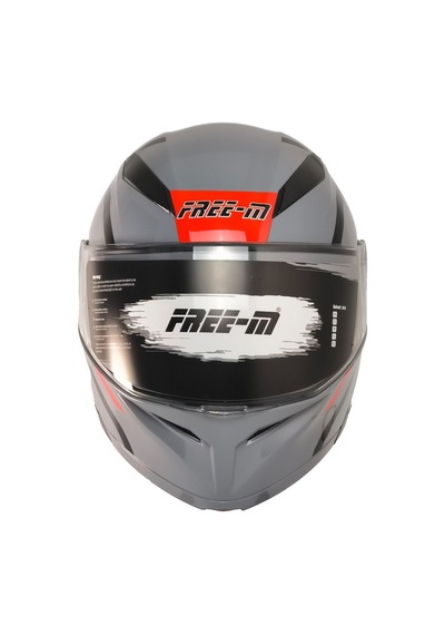 Motoanl Ece 22.06 Sertifikalı Güneş Vizörlü Yeni Sezon Kurye Çene Açılır Kask Upset Gri