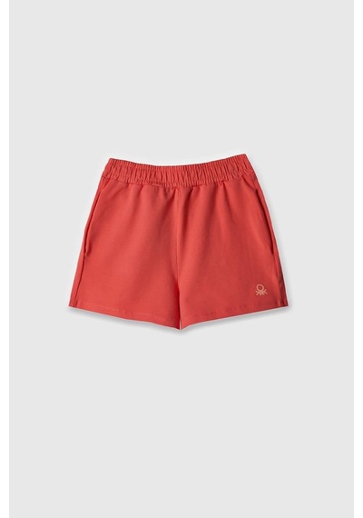United Colors Of Benetton Kız Çocuk Şort Mercan Bnt-g21795-1374 Mercan