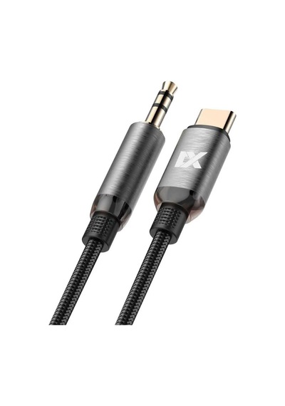 3.5mm Çivi Jack Type-c Aux Kablosu Metal Uçlar Hasır Kablo Ac-05