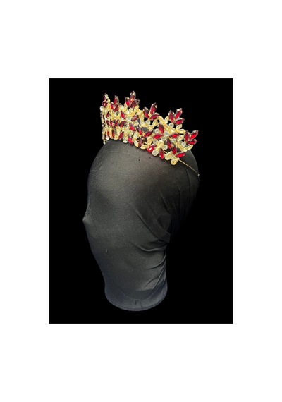 Golden Night Crown-gelin,kına,nişan,söz,after,bride,party Taç Bordo - 889679471 Bordo