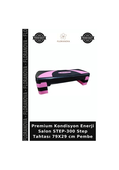 Premium Kondisyon Enerji Salon Step-300 Step Tahtası 79x29 Cm Pembe