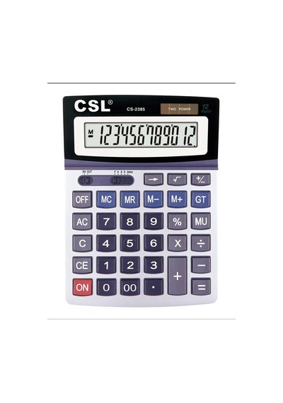 Csl Cs-2385 12 Hane Masa Tipi Oynar Başlıklı Hesap Makinesi 010