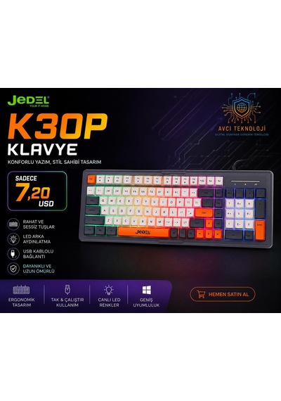 Jedel K30p Klavye