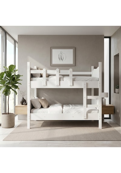 Cozy Merdivenli Ayrılabilen Ranza 90x190cm %100 Mdf 190 x 90