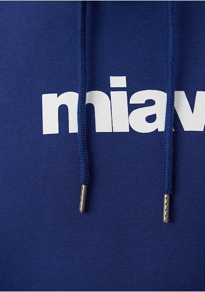 Mavi - Mavi Logo Baskılı Kapüşonlu Mavi Sweatshirt 0s10001-70722 Mavi