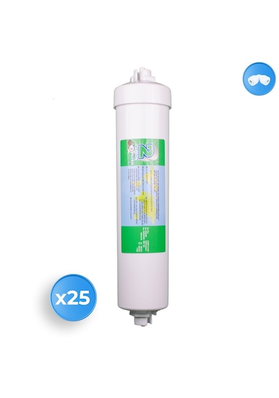 Su Arıtma Cihazı Premium Inline Aşama 2 Ön Karbon Filtre 25 Adet