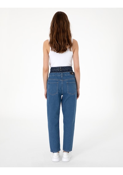 Pierre Cardin Kadın Mavi Pantolon Jean 50306968-vr036