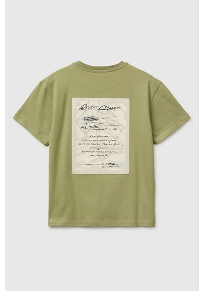 United Colors Of Benetton Erkek Çocuk Önü Baskılı Arkası İşlemeli Bisiklet Yaka T-shirt Haki 6-13 Yaş-2827 United Colors Of Benetton Erkek Çocuk Önü Baskılı Arkası İşlemeli Bisiklet Yaka T-shirt Haki 6-13 Yaş-2827