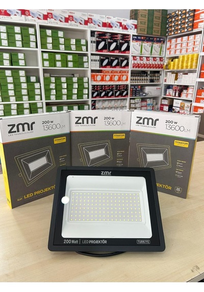 Zmr Ultra Slim Led Projektör - 50w/100w/150w/200w/300w Titanyum Serisi - 10200lm Yüksek Parlakl Standart
