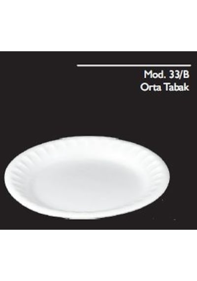Anı Mod 33/b 100 Lü Pk Çap : 20 Cm Orta Boy Köpük Tabak