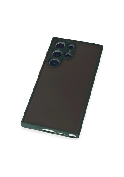 Newface - 514 - Samsung Galaxy S22 Ultra Kılıf Montreal Silikon Kapak - Matxzngz - - Yeşil