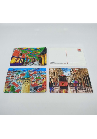 Giftsturkiye Kartpostal İstanbul Yılbaşı Hediye 6'lı Set