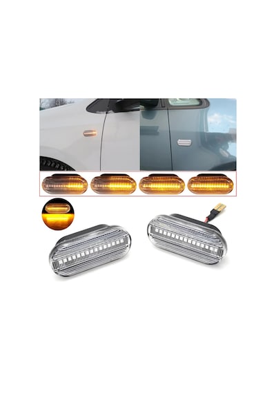 Vw Bora Golf 3 ,4 Passat 3bg Polo Sb6 Çamurluk Sinyali Kayar Led