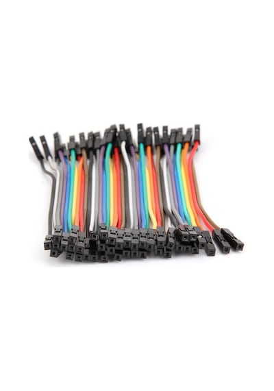 Robizstore-10Cm 40 Pin Dişi Dişi Dupont Kablo Breadboard Jumper Ayrılabilir
