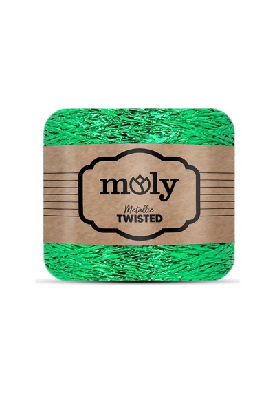 Moly Twisted Metalik Kağıt İp 420 Yeşil 250 Gram