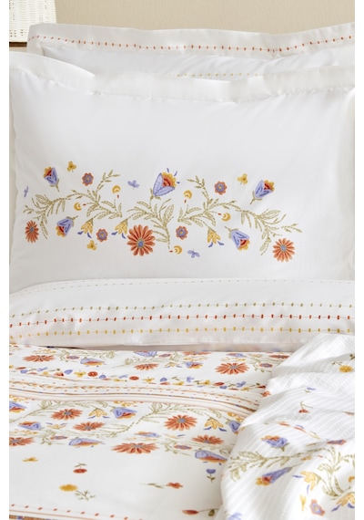 Karaca Home Clarice %100 Pamuk Çift Kişilik Nevresim Pike Takımı Multicolor 200.22.11.0340 Çok Renkli