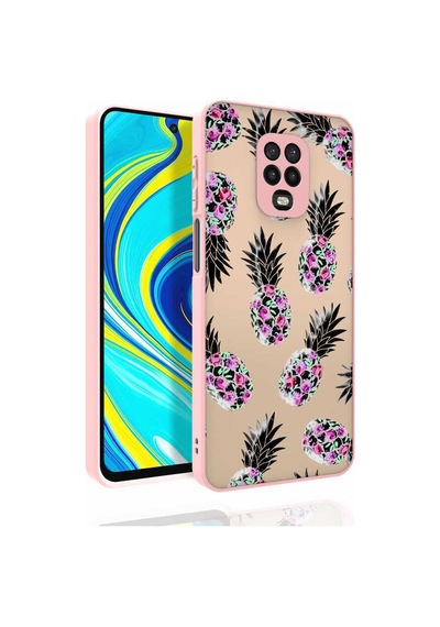 Xiaomi Redmi Note 9s Kılıf Desenli Kamera Korumalı Parlak Zore Nora Kapak NO1
