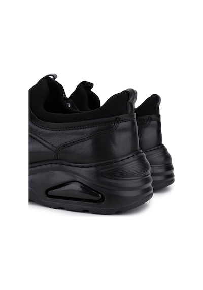 Tamer Tanca Erkek Hakiki Deri Siyah Sneakers & Spor Ayakkabı 298 3138-2527 Erk Ayk Sk25-26 Sıyah Atlas Siyah
