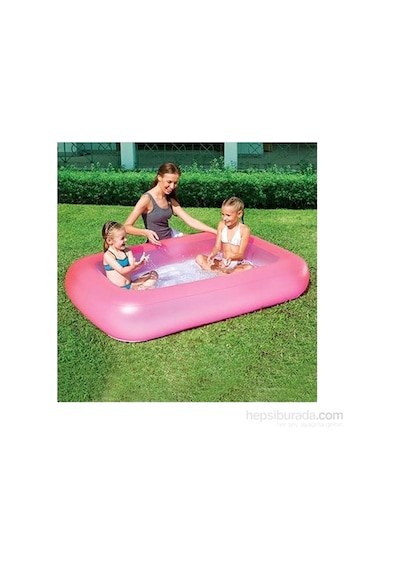 Bestway Şişme Tabanlı Dikdörtgen Havuz 165x104x25cm 51115 Pembe Çok Renkli Bestway Şişme Tabanlı Dikdörtgen Havuz 165x104x25cm 51115 Pembe Çok Renkli