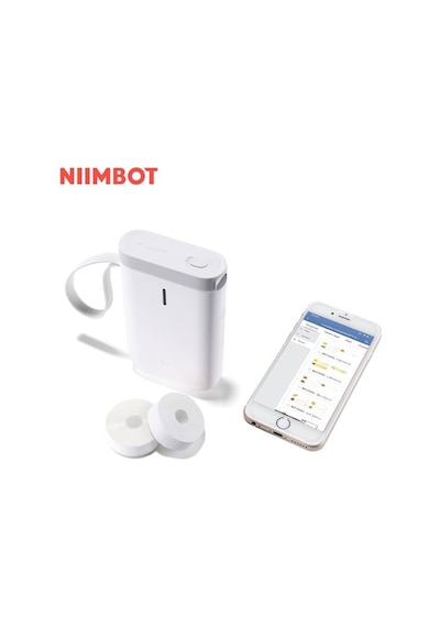 Niimbot D11 Bluetooth Taşınabilir Termal Etiket Yazıcı Beyaz