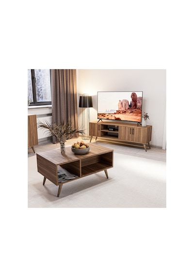 Mezza Set 1582-2072-1622 Exxen (Ahşap Ayaklı) Tv Ünitesi - Orta Sehpa - Konsol Seti Ürgüp Rengi Mezza Set 1582-2072-1622 Exxen (Ahşap Ayaklı) Tv Ünitesi - Orta Sehpa - Konsol Seti Ürgüp Rengi