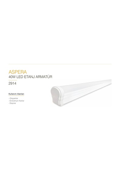İnoled 40w Led Etanj Armatür Ip65 6500k 120cm Çok Renkli