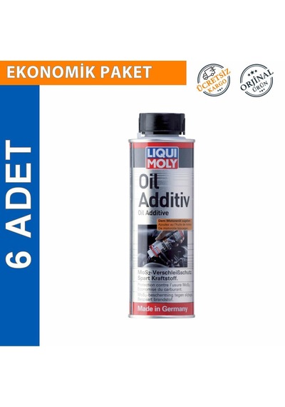 Liqui Moly Oil Additive 200 Ml Mos2'Li Yağ Katkısı 6 Adet 1012