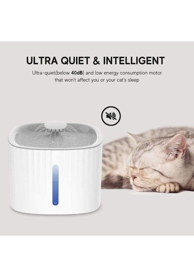 Ez-1002 Otomatik Su Sebili Fıskiyesi Kedi Köpek Ve Kuşlar İçin Temiz Ve Sürekli Su Kaynağı 3 Litre