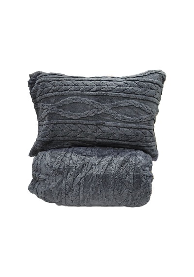 Comfort Yorgan Seti Çift Kişilik Ivy Antrasit Diğer