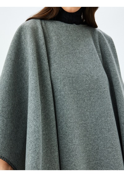 Koton Klasik Uzun Oversize Panço Gri 5wak20367ew Gri