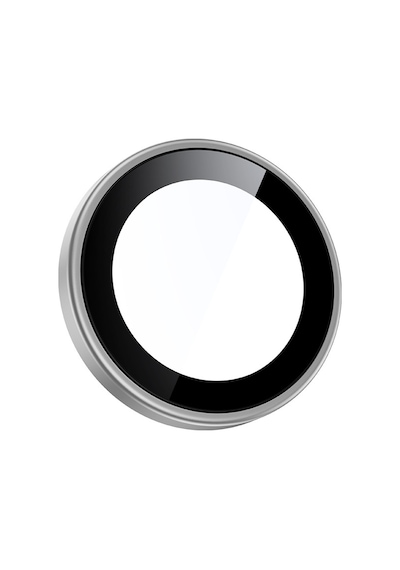 Apple Uyumlu iPhone 17 Pro Dr Safir Kamera Lens Koruyucu Gümüş