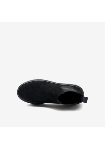 Nero Black Bot Kadın 41c2 Frau Waxy Chelsea Boot siyah