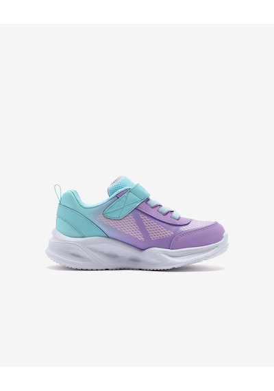 Skechers Skechers Sola Glow - Ombre Deluxe Küçük Kız Çocuk Mavi Işıklı Spor Ayakkabı 303714n Tqlv Mavi