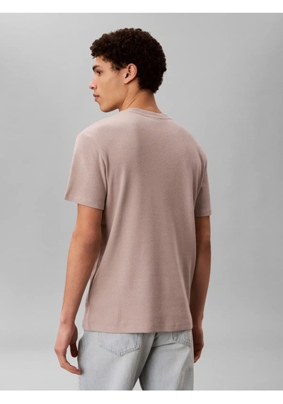 Calvin Klein Ss Waffle Badge Crew, K6b Pembe Erkek T-shirt