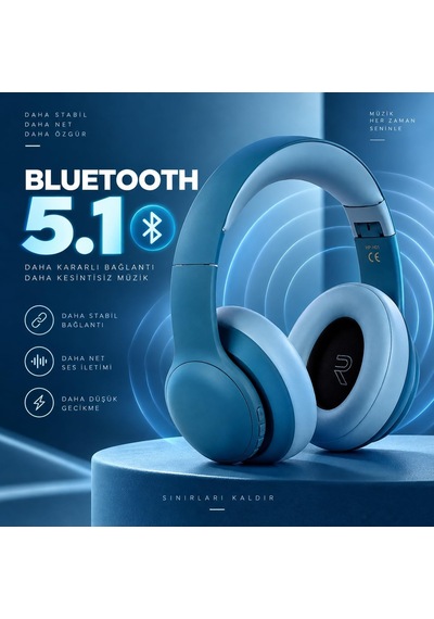 Hp-h01 Kablosuz Kulak Üstü Bluetooth Kulaklık Süper Bass + Yumuşak Yastık + Uzun Pil Ömrü