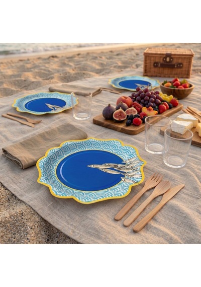Onda Kağıt Tabak 23 Cm 12'li Paket Beyaz
