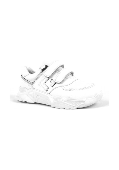 Hakiki Deri Beyaz Cırtlı Kız Çocuk Sneaker (428124327) Beyaz