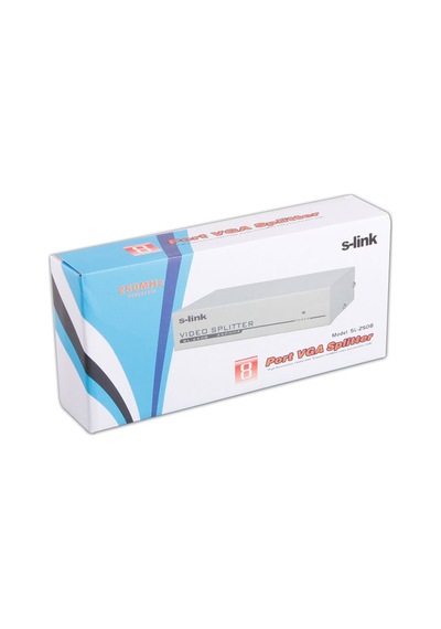 S-Link Sl-2508 8 Vga 250Mhz Monitör Splitter
