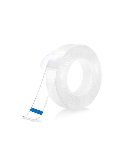 Nano Yıkanabilir Çift Taraflı Şeffaf Jel Bant 3 M X 3 CM