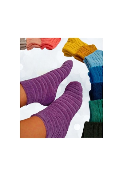 Hitit Socks Kadın 8 Çift Premium Kışlık Ters Havlu Termal Patik Çok Renkli Asorti Hitit Socks Kadın 8 Çift Premium Kışlık Ters Havlu Termal Patik Çok Renkli Asorti