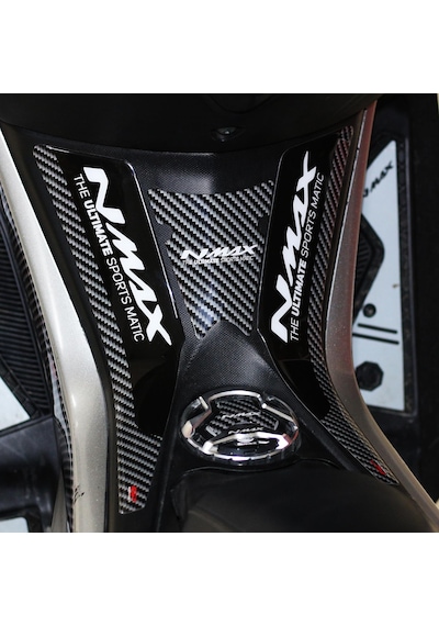 GP Kompozit Yamaha NMAX 125-155 2015-2020 Uyumlu Tank Pad Siyah-Karbon