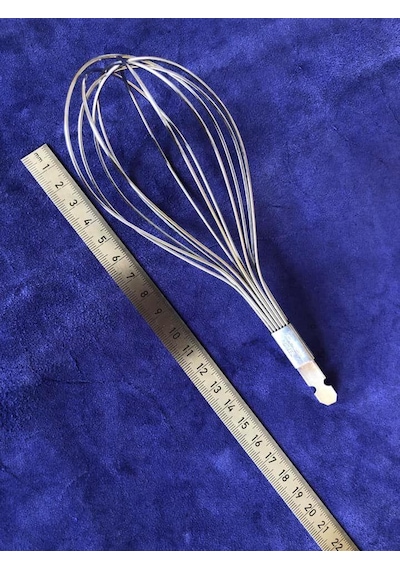 Ev Tipi Sapsız Yumurta Çırpma Teli 17 CM Gri