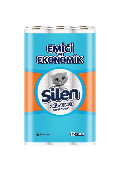 12'li Ultra Emici Rulo Kağıt Havlu İle Temizlik Açık Gri
