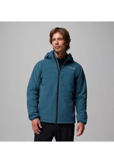 Columbia Silver Leaf Lite Hooded Jacket Erkek Outdoor Softshell Mont Wo0604-429 Mavi
