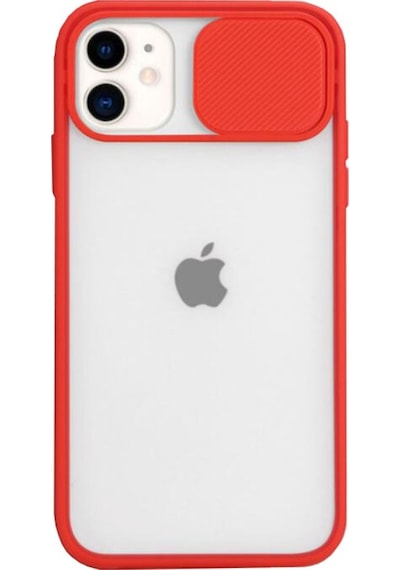 Teknomoda Apple Uyumlu iPhone 11 Pro Kamera Korumali Sürgülü Silikon Kilif Mat Seffaf 450155897